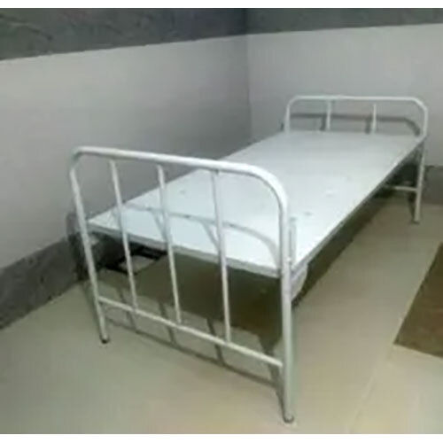 White Attendant Hospital Bed