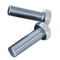 Silver Full Thread Hex Bolt
