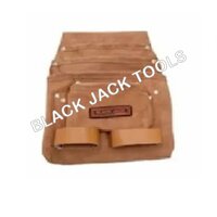 Bjt 227- Leather Tool Bag Split Leather With 7 Pockets
