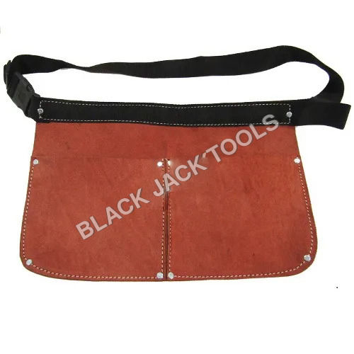 BJT 232- Nail Tool Bag Split Leather With 2 Pockets