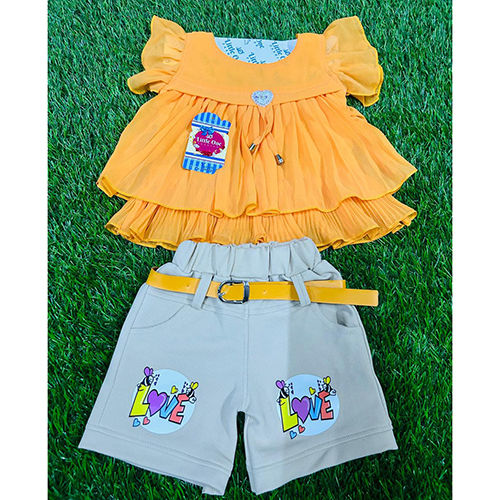 Kids Fancy Top And Hot Pant