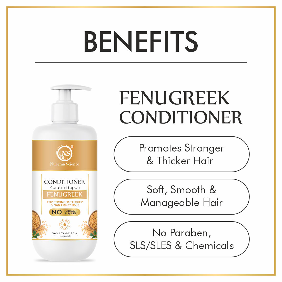 Nuerma Science Fenugreek Hair Conditioner   (350 ml)