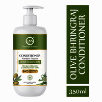 Nuerma Science Keratin Repair Olive Bhringraj Conditioner for Anti Frizz & Silky Hair - 350ml