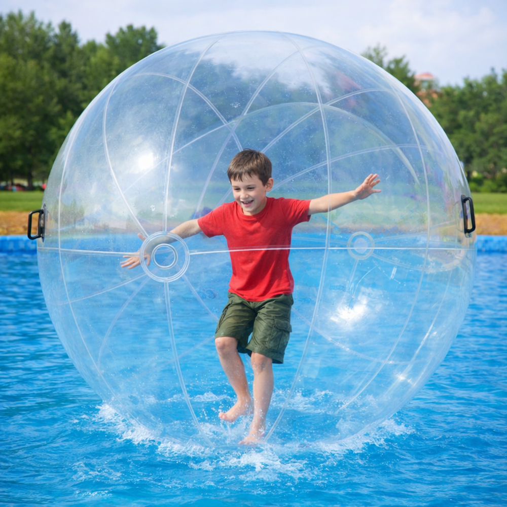 Water Walking Ball for Kids & Adults, Zorbing Ball, Floating Walking Roller for Pool, Lake & Water Games