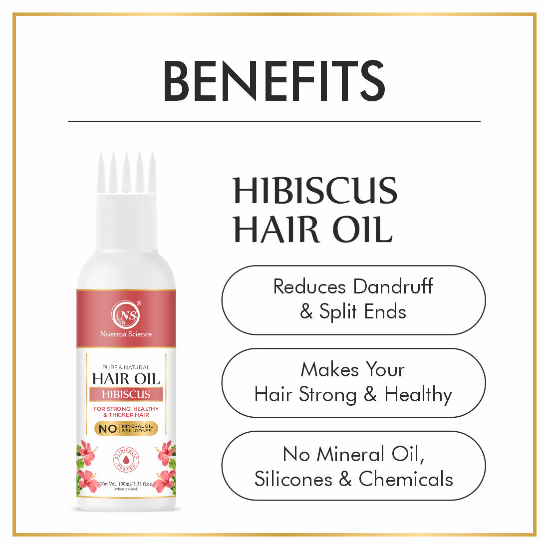 Nuerma Science 100% Pure & Natural Hibiscus Hair Oil