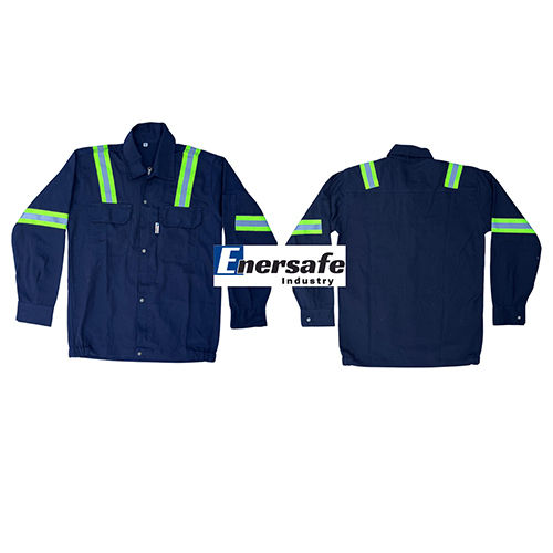 Different Available Navy Blue Work Wear Cotton Jacket