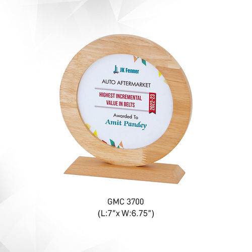 JK wooden trophy