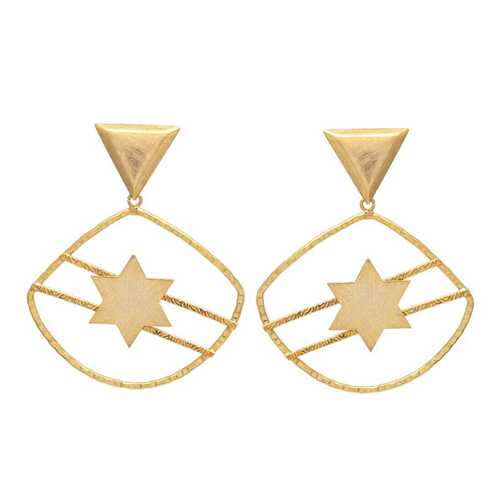 star drop earring set for woman