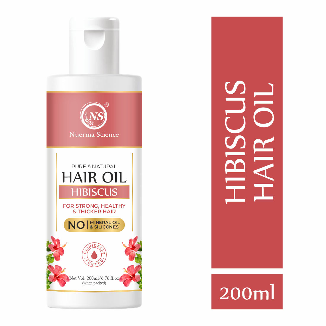 Nuerma Science 100% Pure & Natural Hibiscus Hair Oil (200ml)