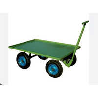 Ms Industrial Shifting Trolley - Strong Green Steel Design | All Size Compatibility, 1-year Warranty, New Condition