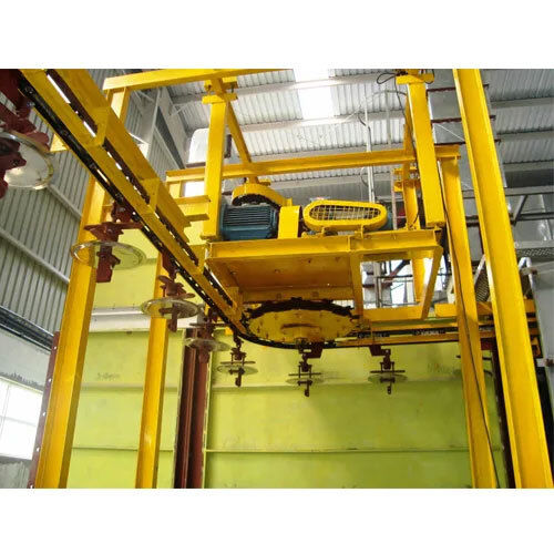 Yellow Automatic I Beam Overhead Conveyor