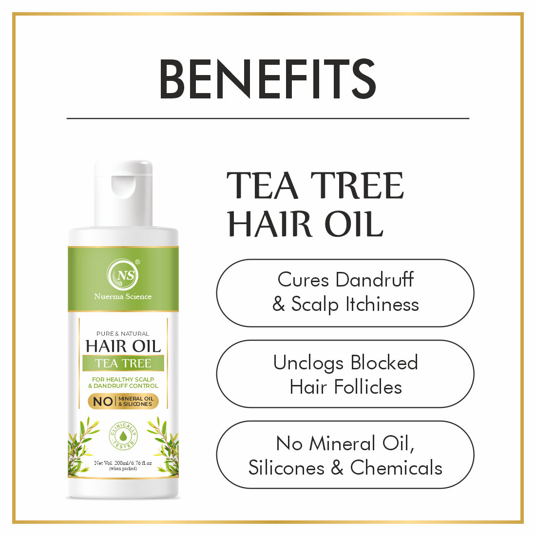 Nuerma Science Tea Tree Hair Oil (200 ml)