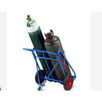 MS Double Gas Cylinder Trolley