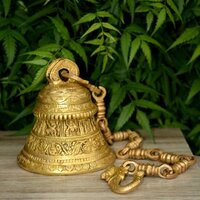 Aakrati Brass Indoor Bell  (yellow, Pack Of 1) - Color: Yellow