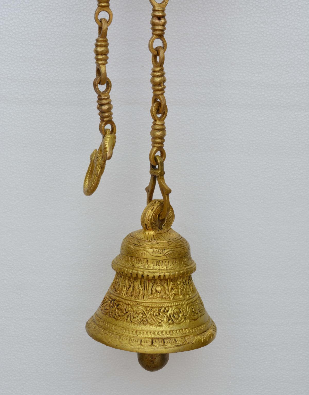 aakrati Brass Indoor Bell  (Yellow, Pack of 1)