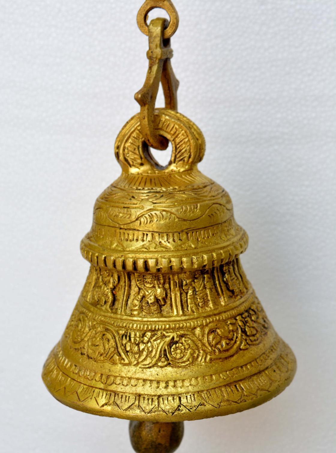 aakrati Brass Indoor Bell  (Yellow, Pack of 1)