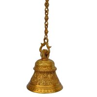 aakrati Brass Indoor Bell  (Yellow, Pack of 1)