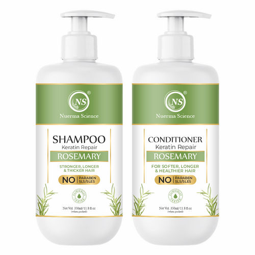 Nuerma Science 100% Natural Rosemary Shampoo 350ml  Conditioner Combo Pack for Hair Growth