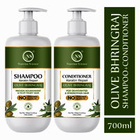 Nuerma Science 100% Natural Olive Bhringraj Shampoo  Conditioner Combo Pack for Hair Growth