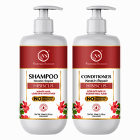 Nuerma Science Natural Hibiscus Shampoo 350ml  Conditioner 350ml Combo Pack for Hair Growth