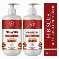 Nuerma Science Natural Hibiscus Shampoo 350ml  Conditioner 350ml Combo Pack for Hair Growth