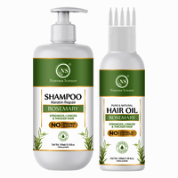 Nuerma Science 100% Natural Rosemary Oil Shampoo 350ml Conditioner Combo Pack For Hair Growth - 450ml, Natural | Boost Hair Growth, Reduce Hair Fall, Rejuvenate Hair Shine