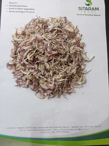 Dried pink onion kibble