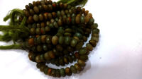 Natural Cat's Eye Rondelle Faceted 8mm Beads Sold Per Strand 8 Inches long