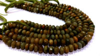 Natural Cat's Eye Rondelle Faceted 8mm Beads Sold Per Strand 8 Inches long