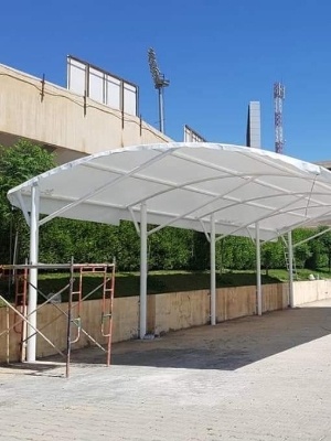 Tensile Car parking Structure