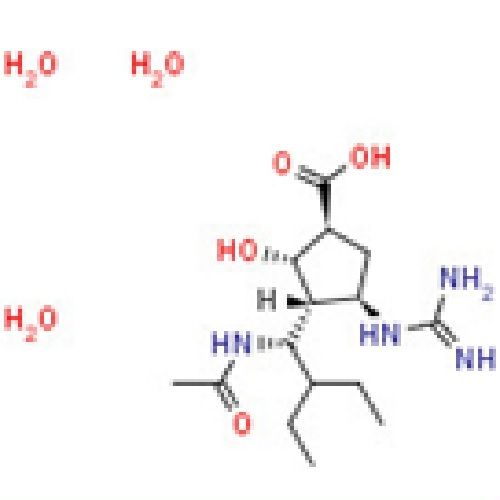 (1S,2S,3R,4R)-3-((S)-1-Acetamido-2-ethylbutyl)-4-guanidino-2-hydroxycyclopentane-1-carboxylic acid trihydrate