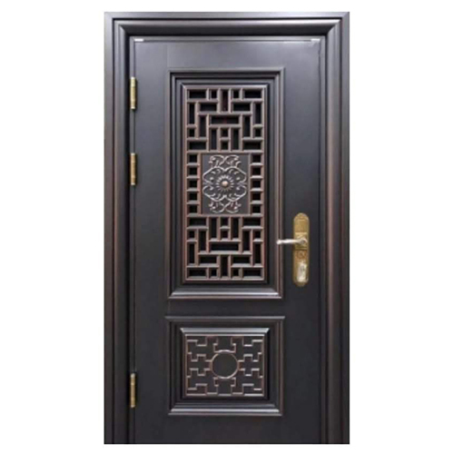 Steel Dark Brown Door