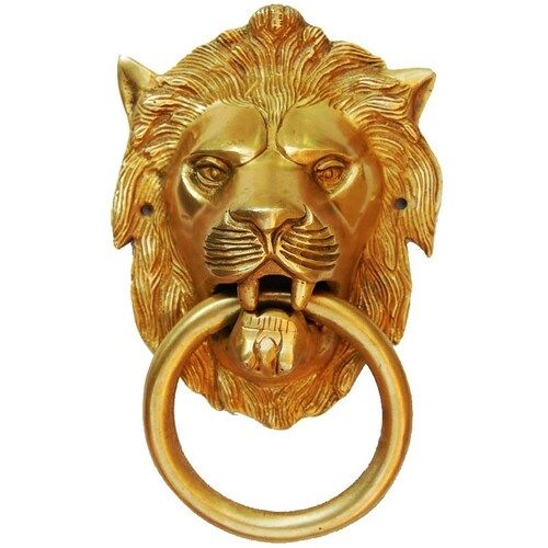 aakrati Unique Brass Door Knocker  (Antique Brass)