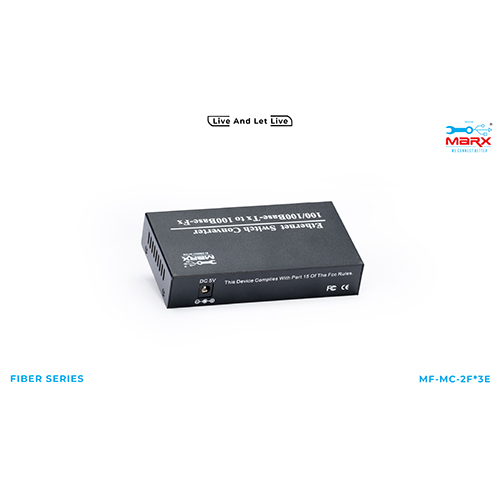 Marx Media Converter 100Mbps - 2 SC + 3 RJ45 - SM single fiber - 25KM