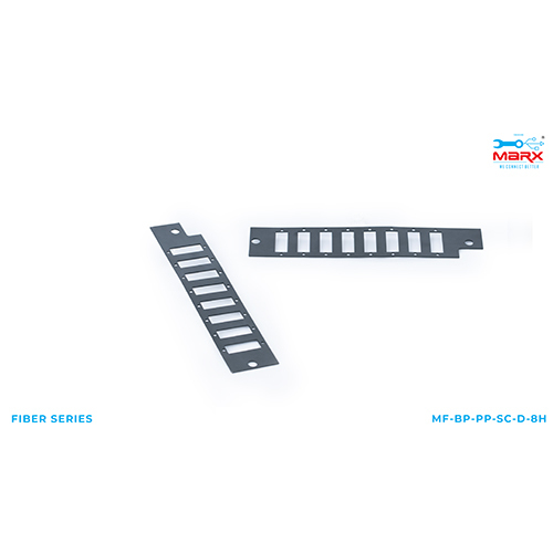 Marx Black Plate For Link Basic Patch Panel - SC - Duplex - 8 Holes