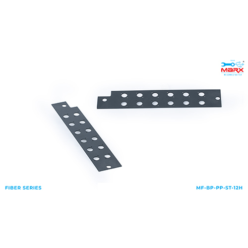 Marx Black Plate For Link Basic Patch Panel - ST - 12 Holes