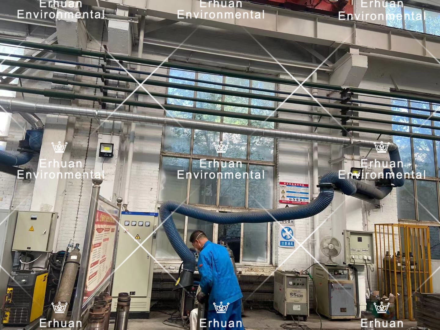 Erhuan solder extraction arms/welding fume extraction hood/fume sucking hose