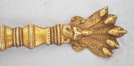 Religious Brass metal traditional hand made Havan spoon