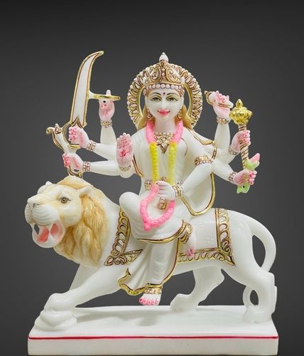 Marble Maa Durga Statue