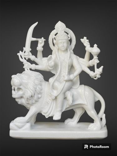 White Marble Durga Statue