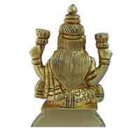 aakrati Goddess Lakshmi Statue in Yellow Finish Decorative Showpiece - 8 cm  (Brass, Yellow)