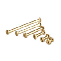 Brass File Screw - Industrial Grade, Polished Smooth Finish | Golden Brass Material, Ideal For Industrial Applications