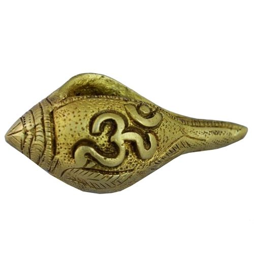 aakrati Figure for Decor and Gift Decorative Shankh  (Yellow)