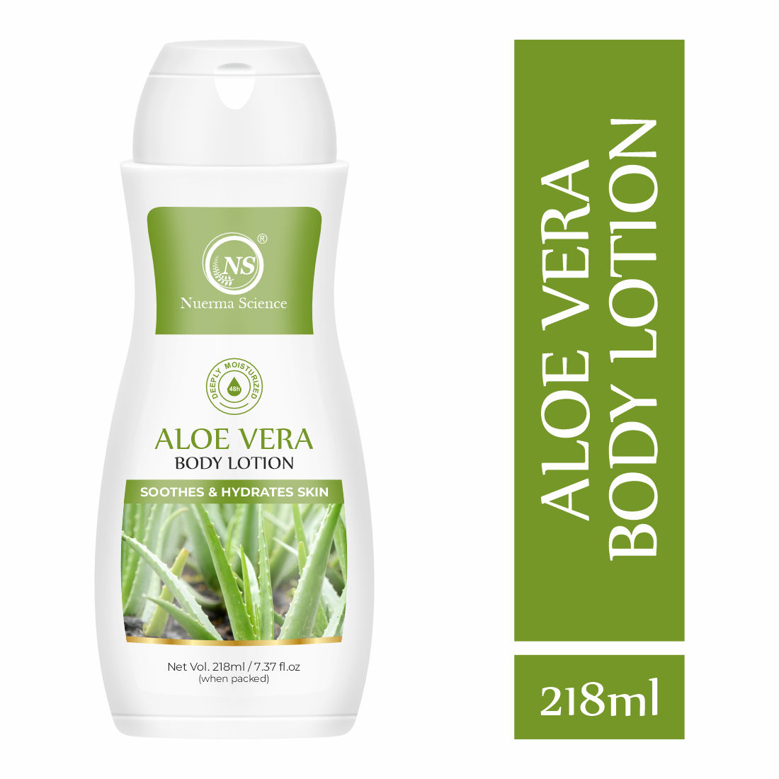 Nuerma Science Aloe Vera Body Lotion for Deep Hydration  (218 ml)