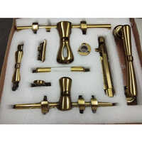 Brass Door Kit - Standard Size, Golden Color | Durable Brass Door & Window Hinges For Reliable Door Fitting