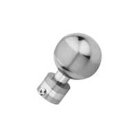 D2 Round Ss Curtain Bracket - Stainless Steel, Up To 35 Mm, Silver Color, Bronze Finish | Versatile Design For Easy Installation & Removal
