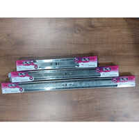 Ms Telescopic Channel - Mild Steel, 6 Inch Length, Chrome Finish | Modern Design, Silver Color, Industrial Usage