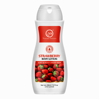 Nuerma Science Strawberry Body Lotion - 218ml, Deep Skin Hydration & 24-hour Nourishment For All Skin Types, Unisex, Organic & Herbal Extracts