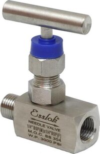Needle Valve - Stainless Steel 304, Silver Round Shape | Welding Connection, Low Flow Rate Control