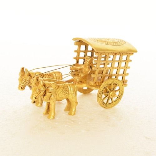 Bullock Cart of Brass - Table decor - Showpiece - Gift - Decorative - Home Décor